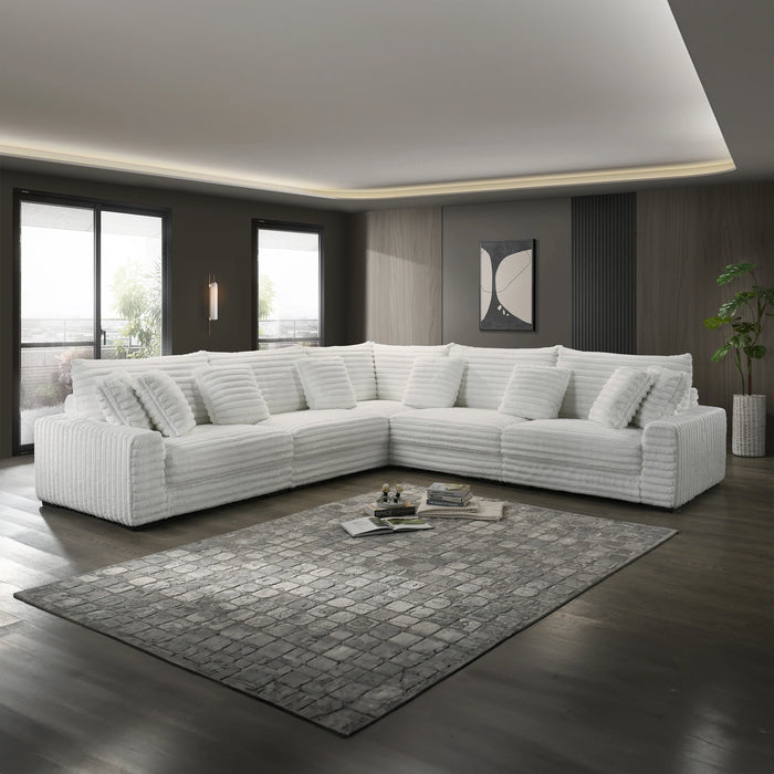 Embrace Armless Chair-White