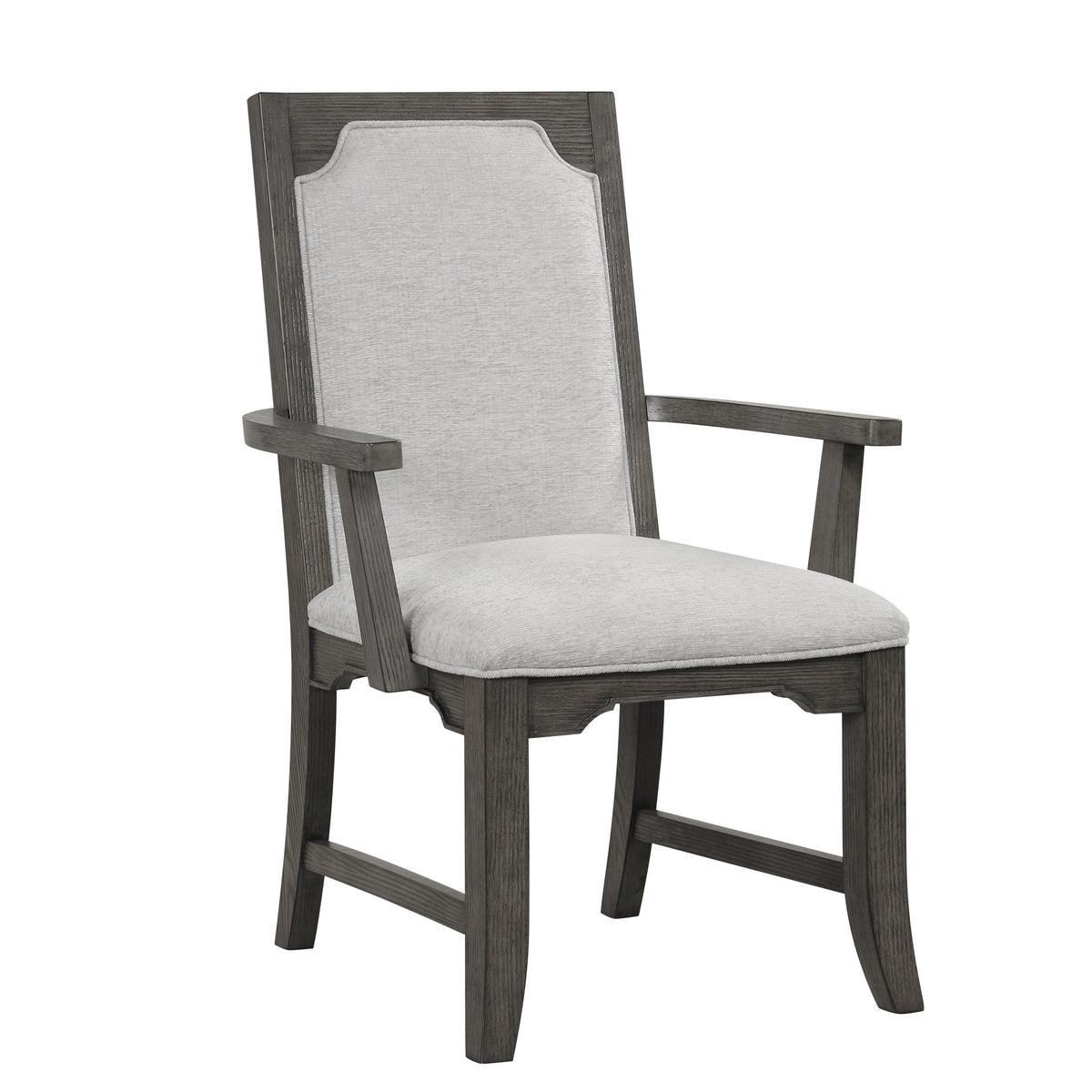 Lisbon Dining Arm Chair (2 Per Carton)-Gray