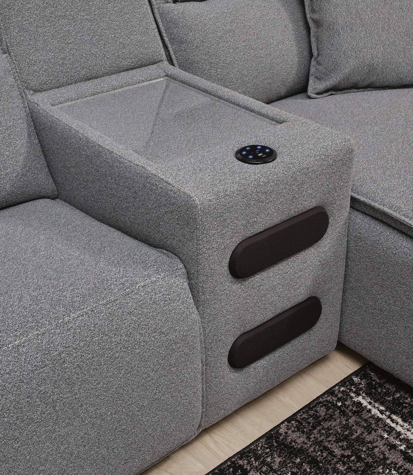 Modmax II Power Reclining Sectional with Chaise and Audio Console