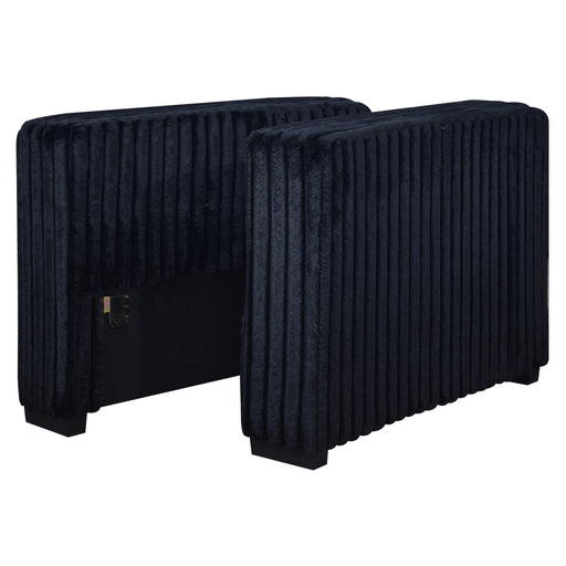 Bliss Set Of 2 Arms For Sectional-Midnight
