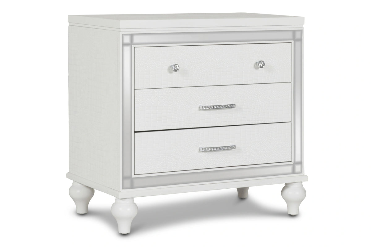 Valentino Nightstand-White