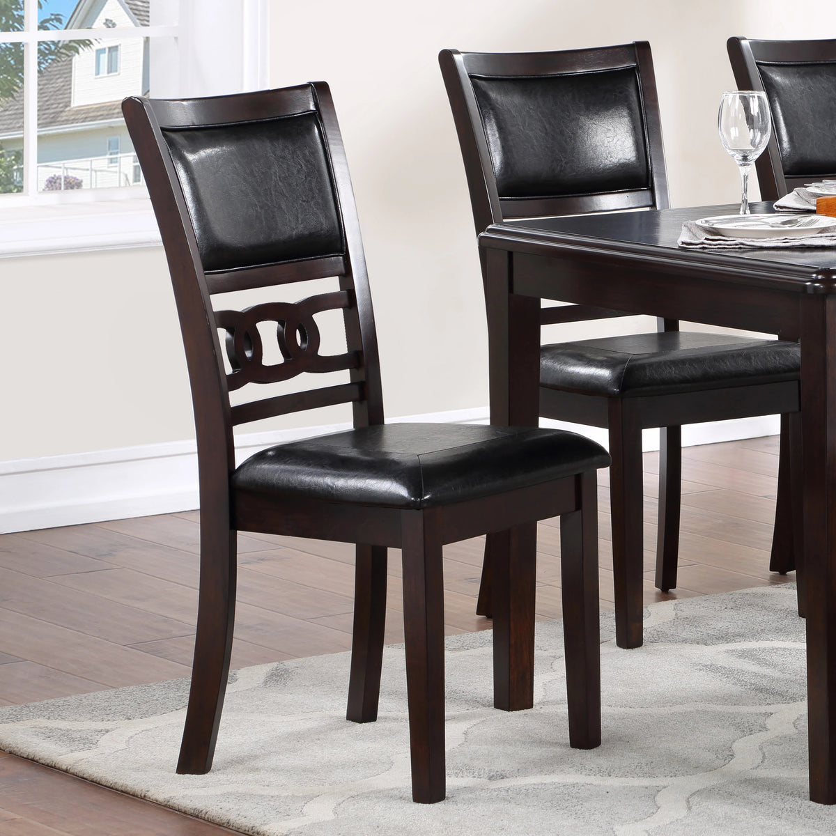 Gia Dining Chairs (2/Ctn)-Ebony