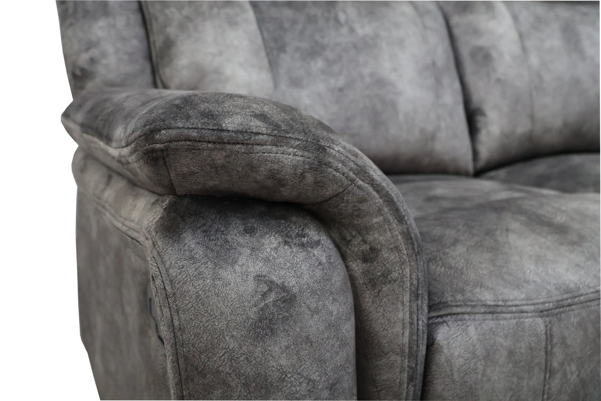 Park City Sofa W/Dual Recliner-Slate