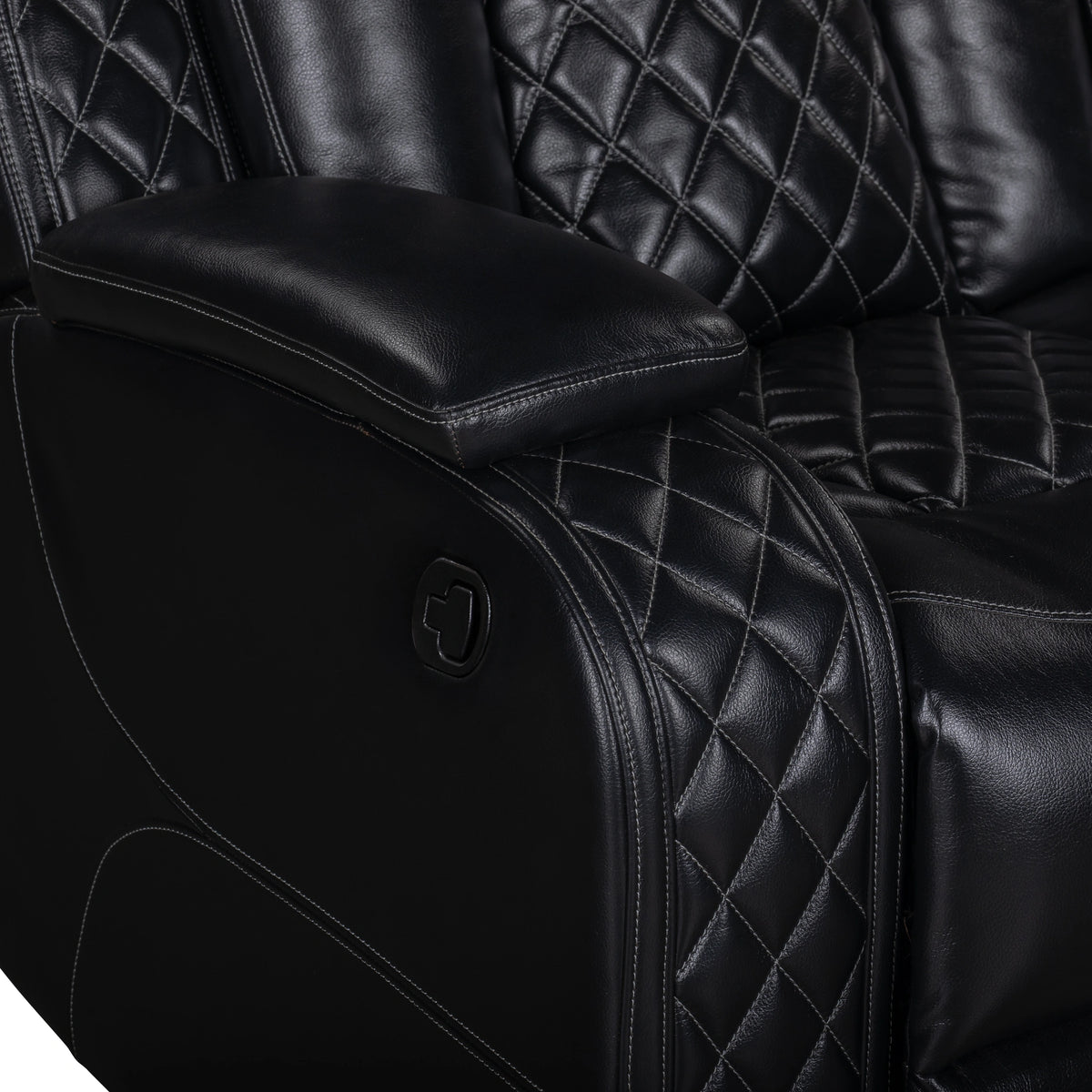 Orion Ii Laf Sofa W/Dual Recliner-Black