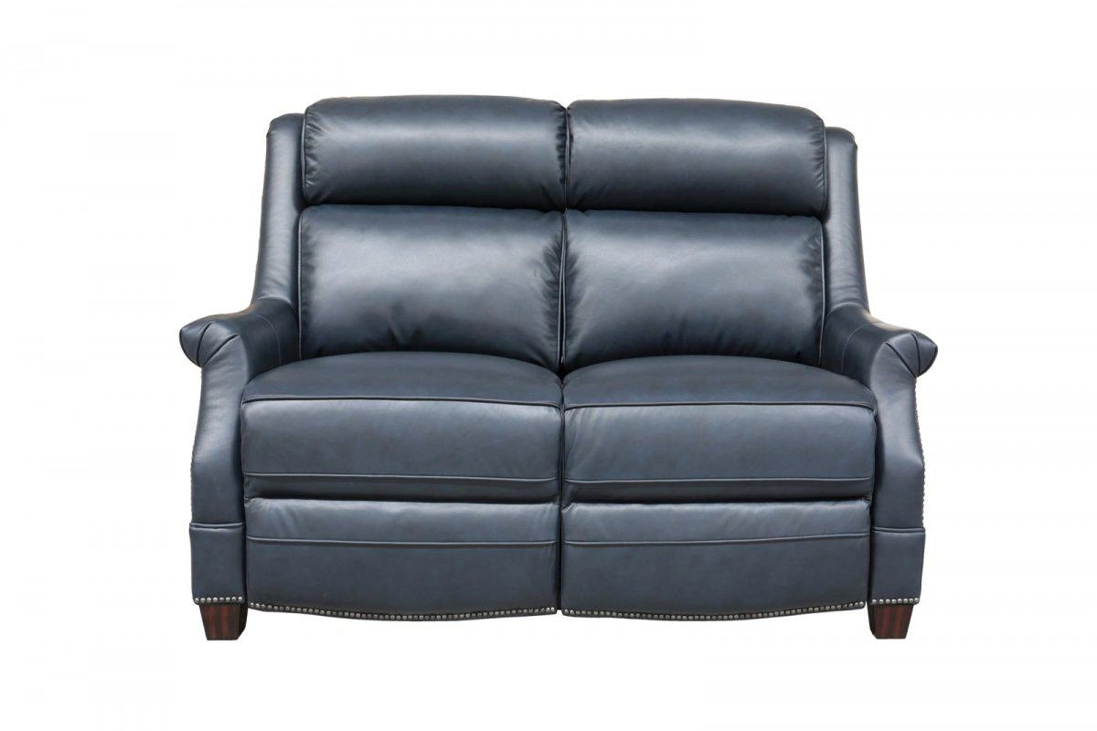 BarcaLounger Warrendale Power Reclining Loveseat w/Power Head Rests in Blue