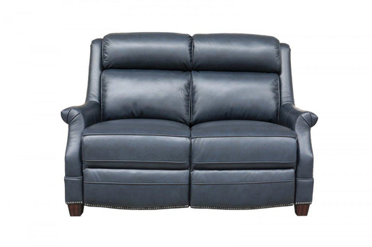 BarcaLounger Warrendale Power Reclining Loveseat w/Power Head Rests in Blue