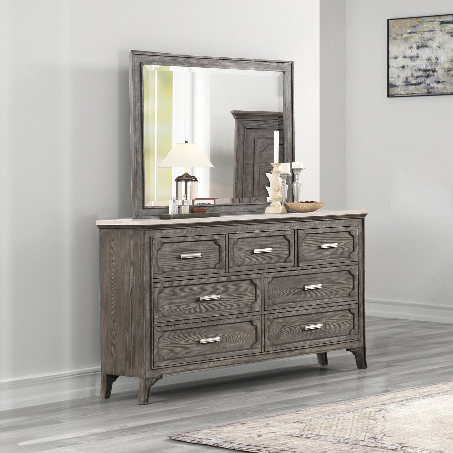 Lisbon Mirror-Gray