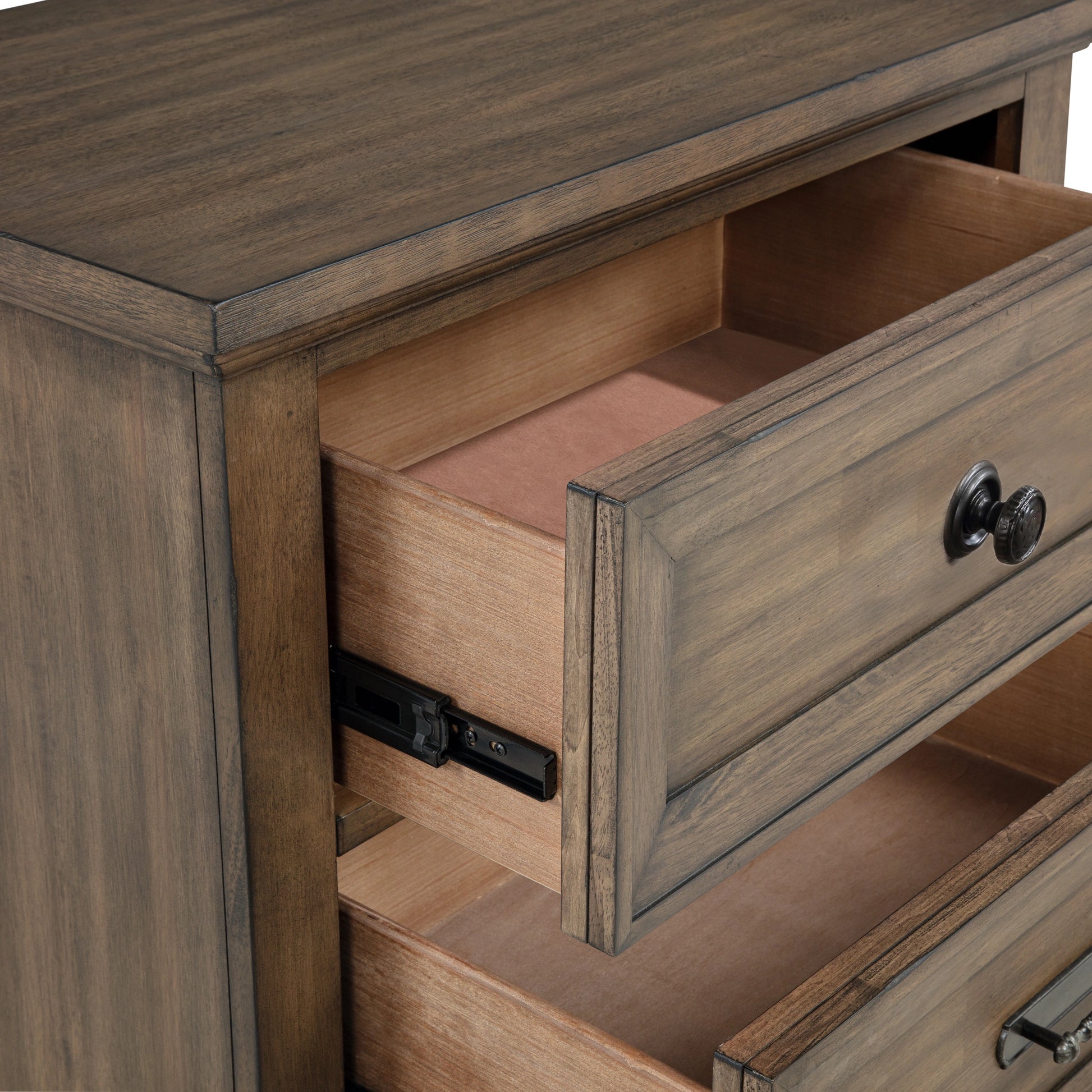 Mariana Nightstand W/Usb-Vintage Mocha