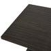 Plateau Rectangle Table Pedestal Base-Rustic Espresso