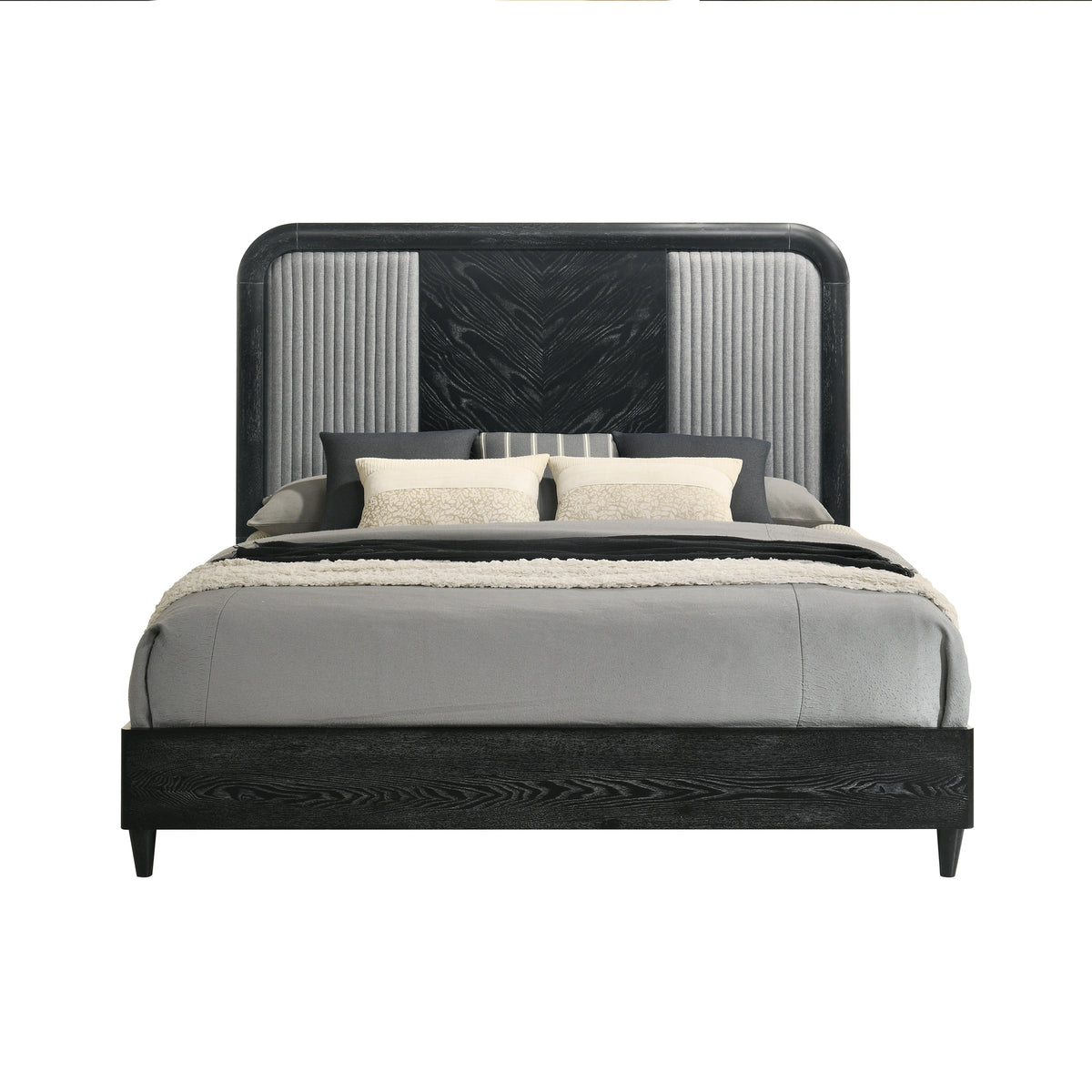 Skyline 6/6-6/0 Ek/Wk Headboard, Footboard & Slat Kit-Onyx