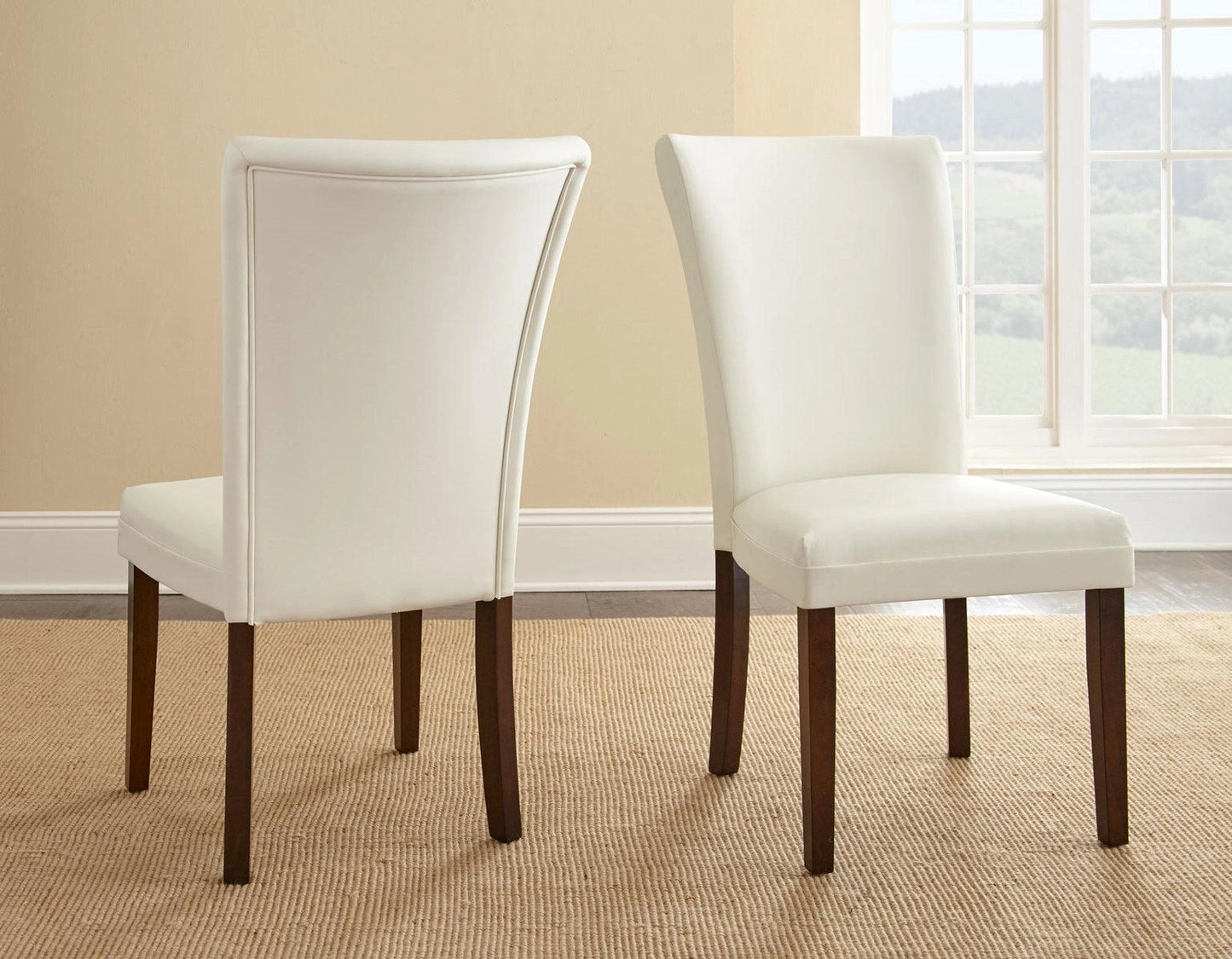 Steve Silver Berkley Parsons Chair in Dark Espresso Cherry (Set of 2)