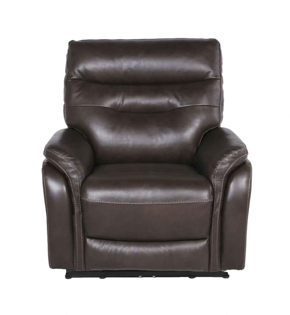 Steve Silver Fortuna Leather Dual Power Recliner in Coffee
