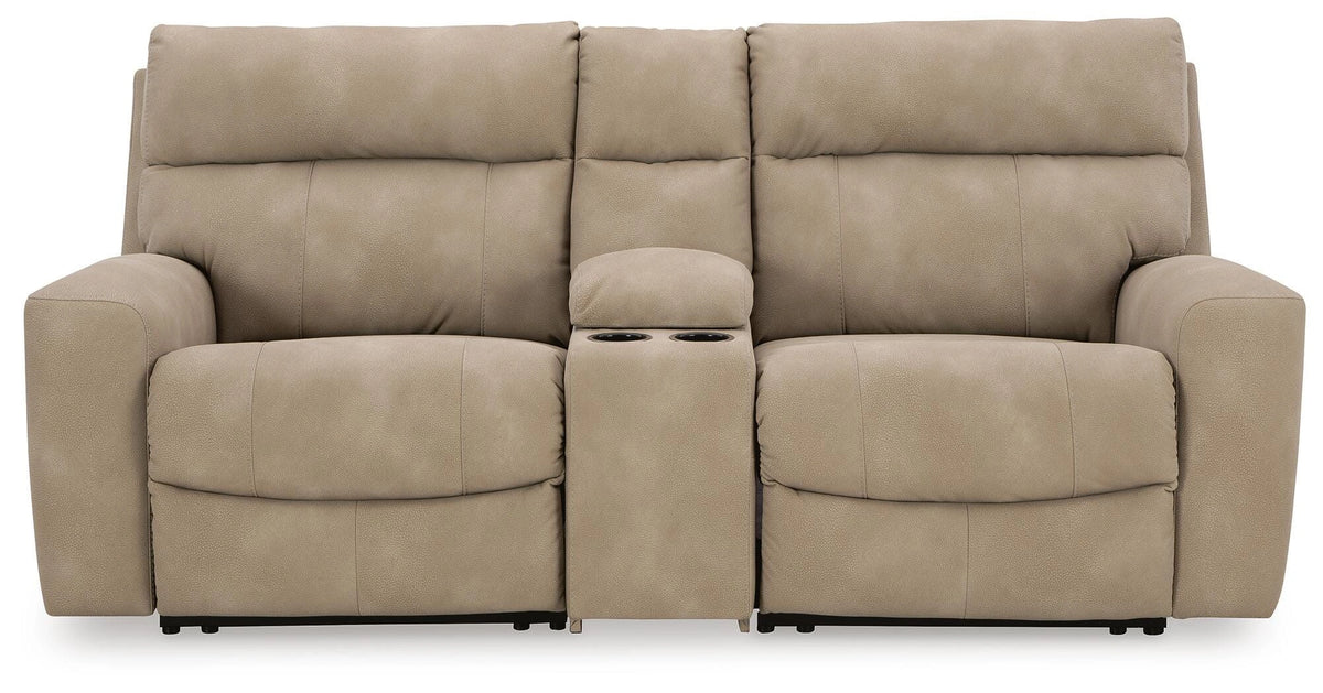 Next-Gen DuraPella Power Reclining Sectional Loveseat with Console