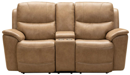 Barcalounger Kaden Reclining Loveseat w/ Power Headrest in Elliott-Taupe