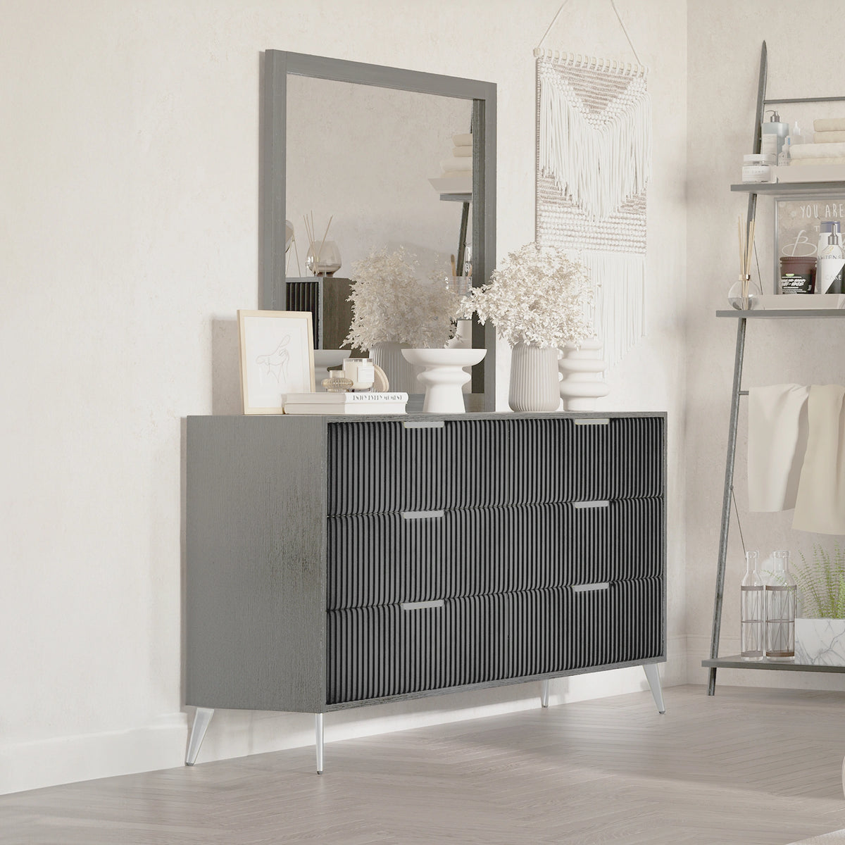 Kailani Mirror- Gray