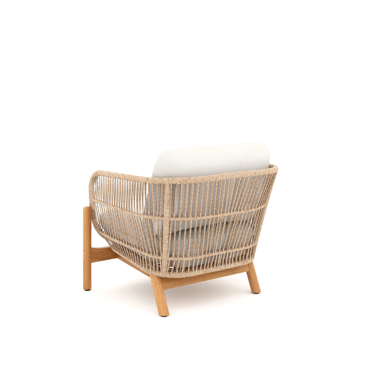 Solstice Rope Club Chair-Linen Beige