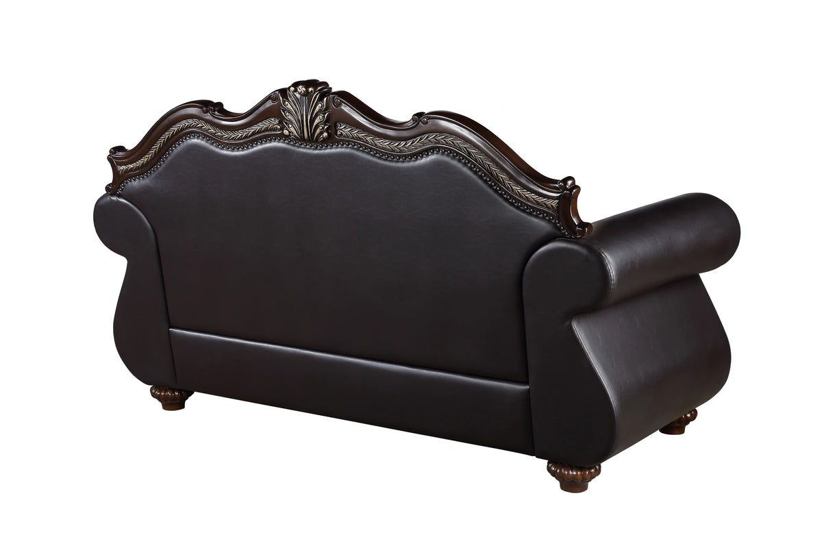 Maximus Loveseat Frame, Seat Cushions, Arms, Legs & 3 Pillows
