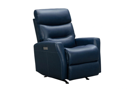 BarcaLounger Donavan Recliner w/ Power Headrest in Marco Navy Blue