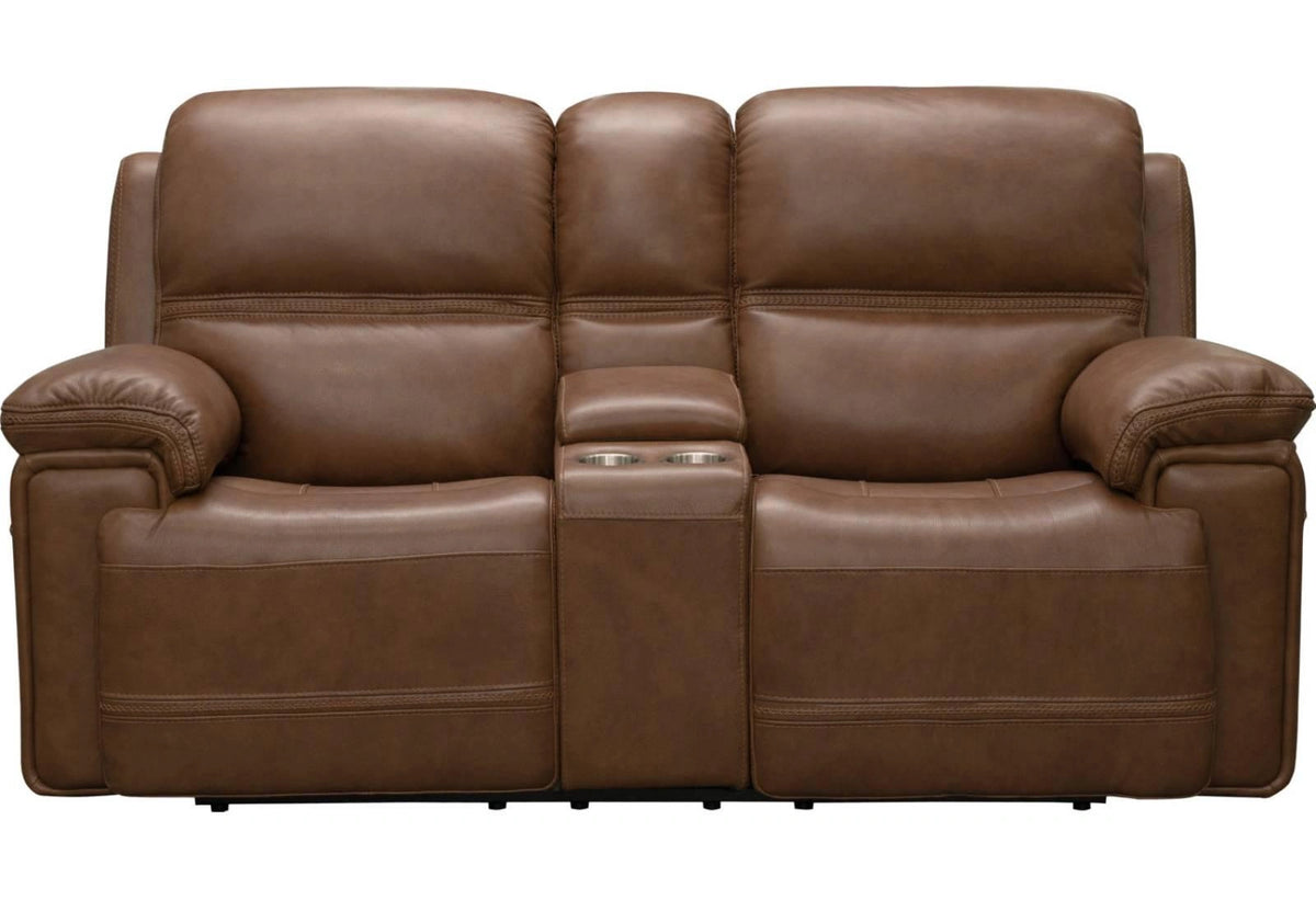 BarcaLounger Sedrick Reclining Loveseat w/ Power Headrest in Spence-caramel