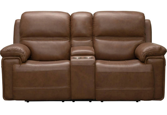 BarcaLounger Sedrick Reclining Loveseat w/ Power Headrest in Spence-caramel