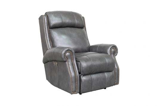 BarcaLounger Blair Big & Tall Power Recliner with Power Head Rest in Wrenn Gray