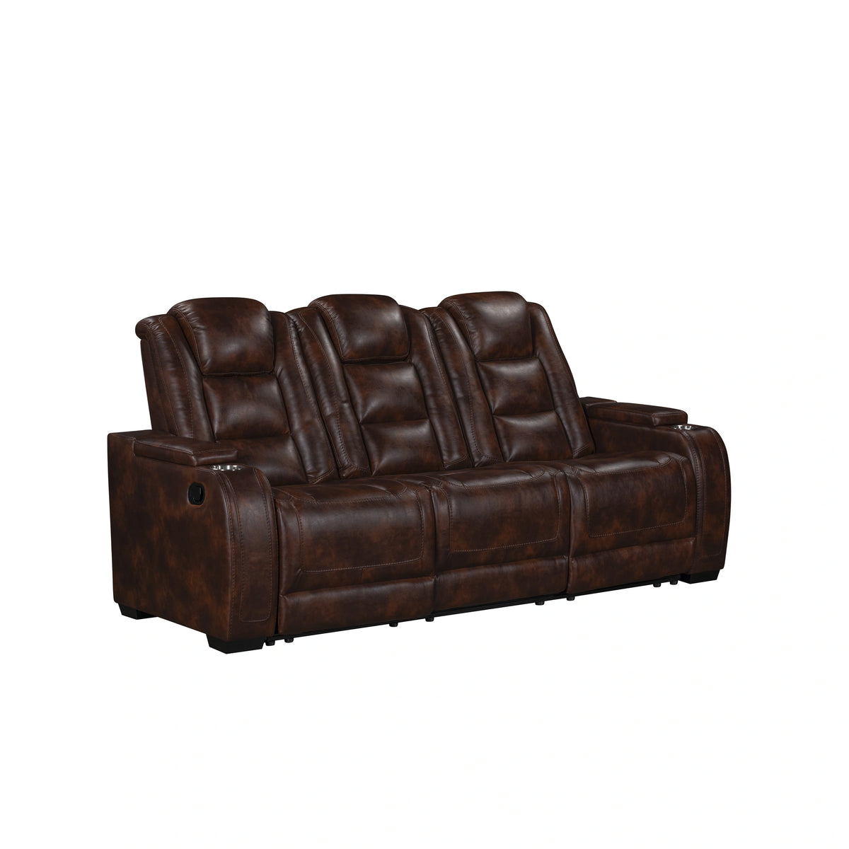 Chester Reclining Sofa-Brown