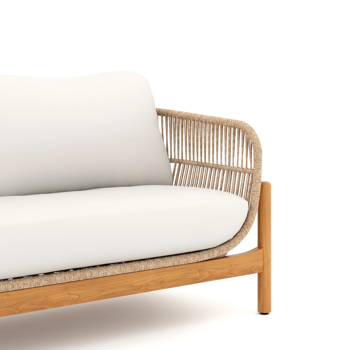 Solstice Rope Loveseat-Linen Beige