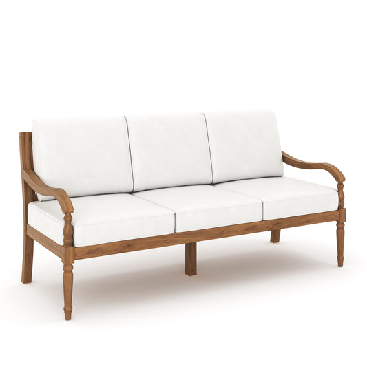 Savannah Sofa-White Linen