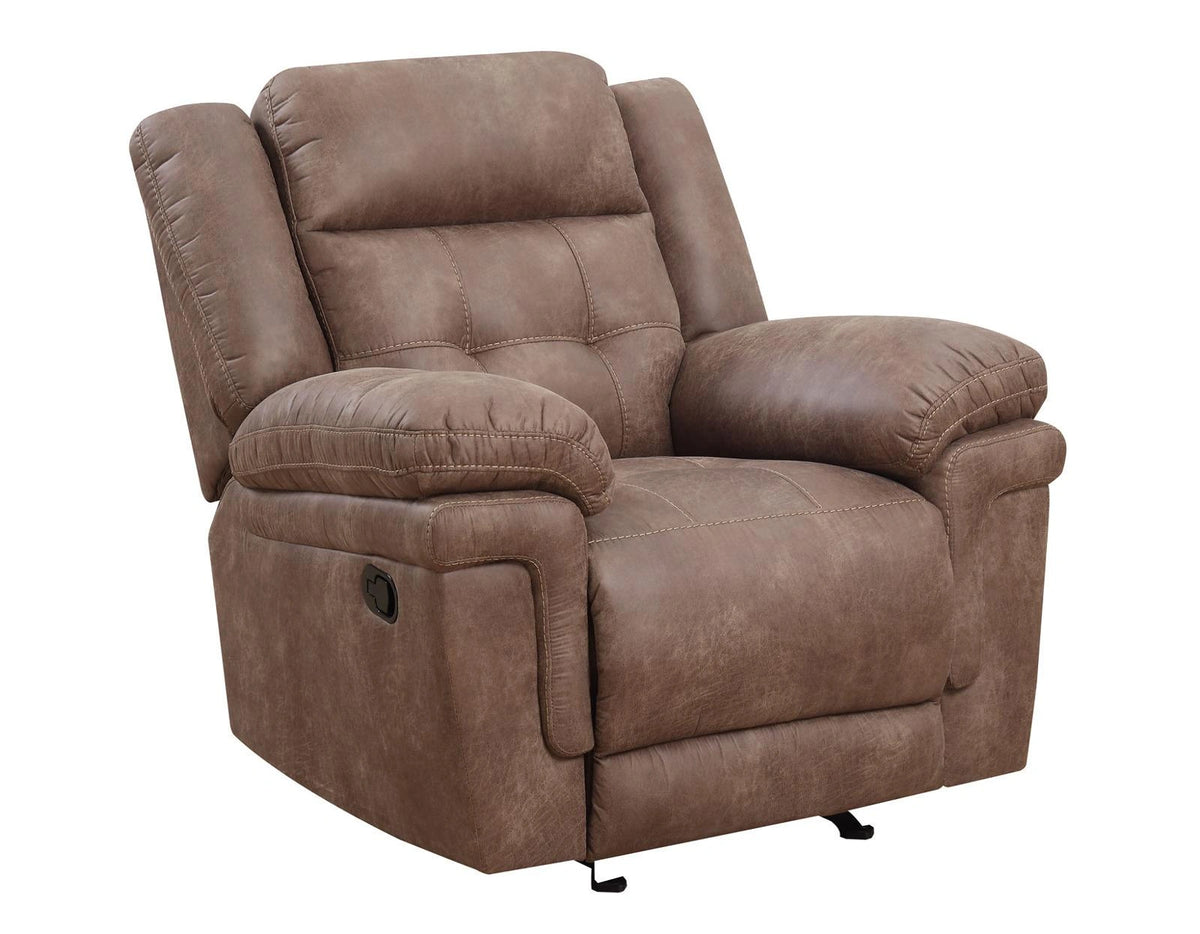 Steve Silver Anastasia Manual Glider Recliner in Cocoa
