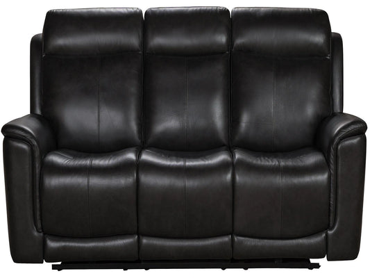 BarcaLounger Burbank Reclining Sofa w/ Power Headrest in Matteo-smokey gray