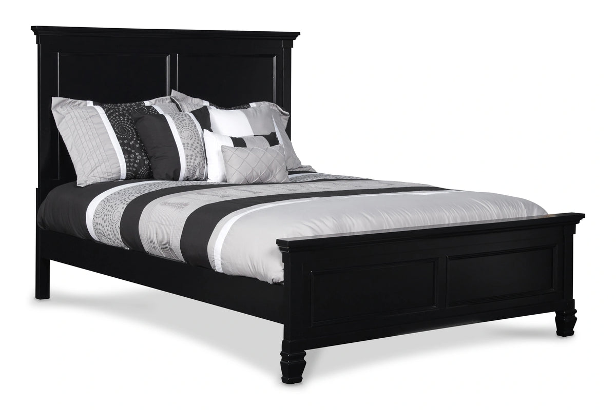 TAMARACK Eastern King-California King EK/WK HEADBOARD, FOOTBOARD & SLATS- BLACK