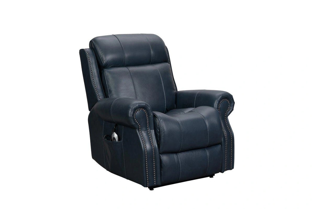 BarcaLounger Langston Lift Chair Recliner w/Power Head Rest & Lumbar in Blue