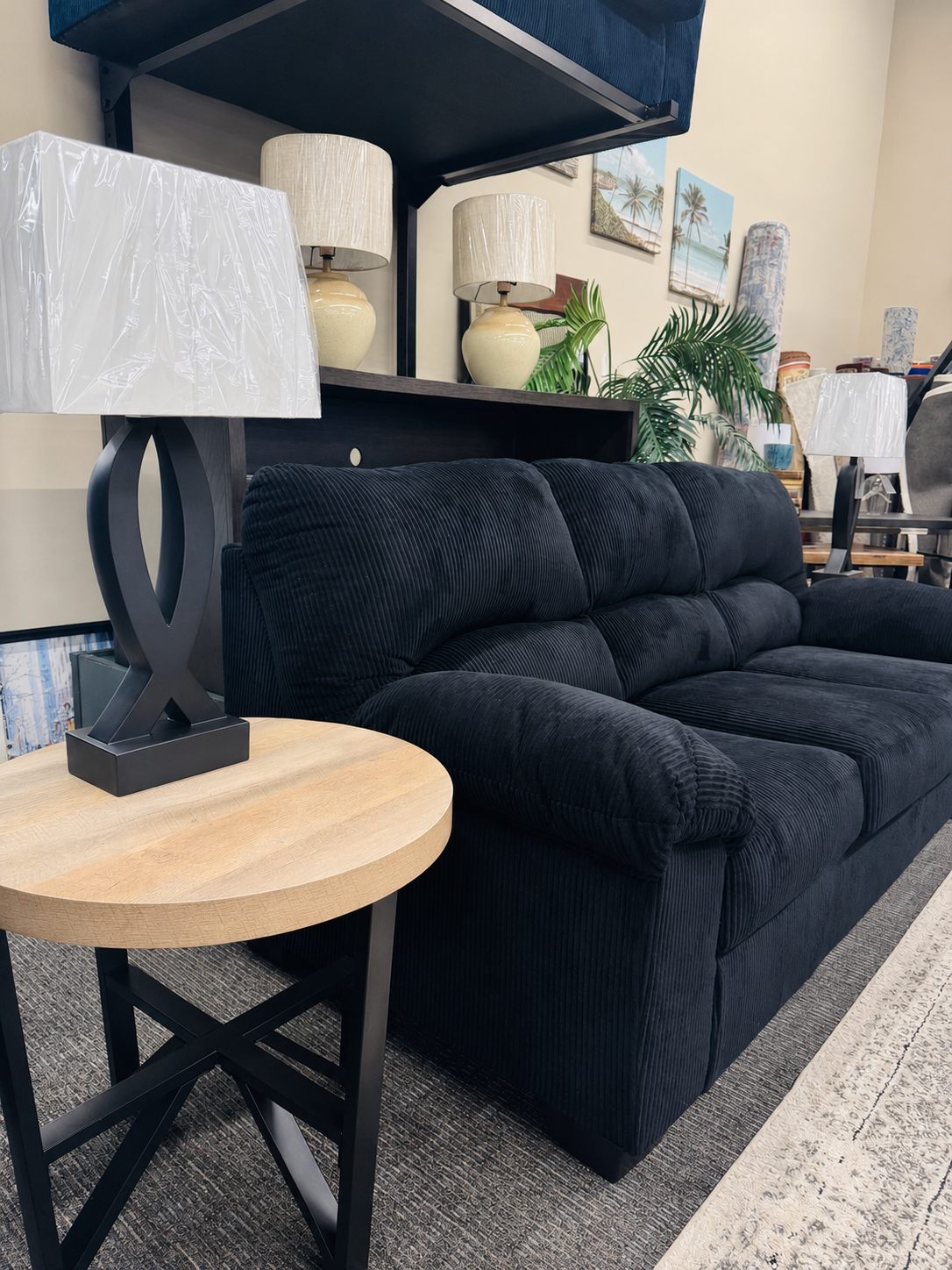 Corduroy Sofa & Loveseat Combo