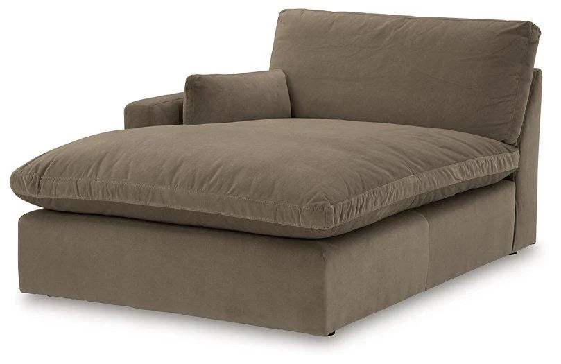 2 Piece Velvet Sectional LAF Corner Chaise with RAF Chair
