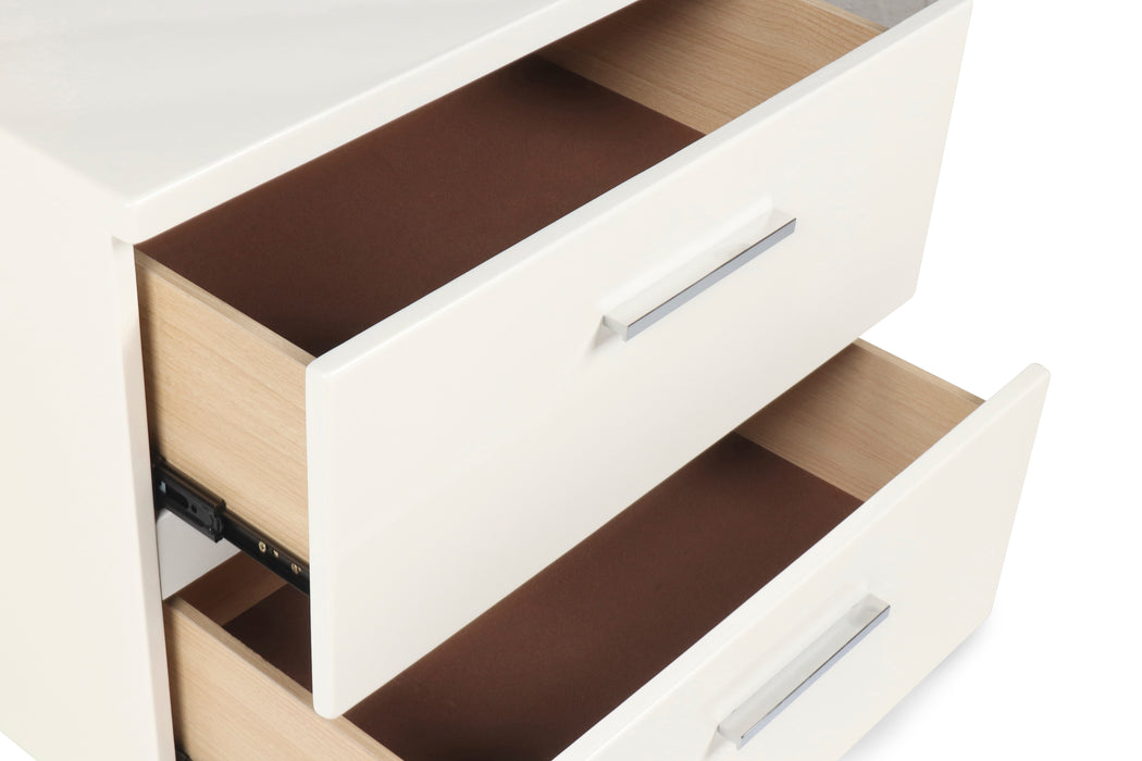 Sapphire Nightstand-White