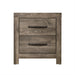 Misty Lodge Nightstand- Greige