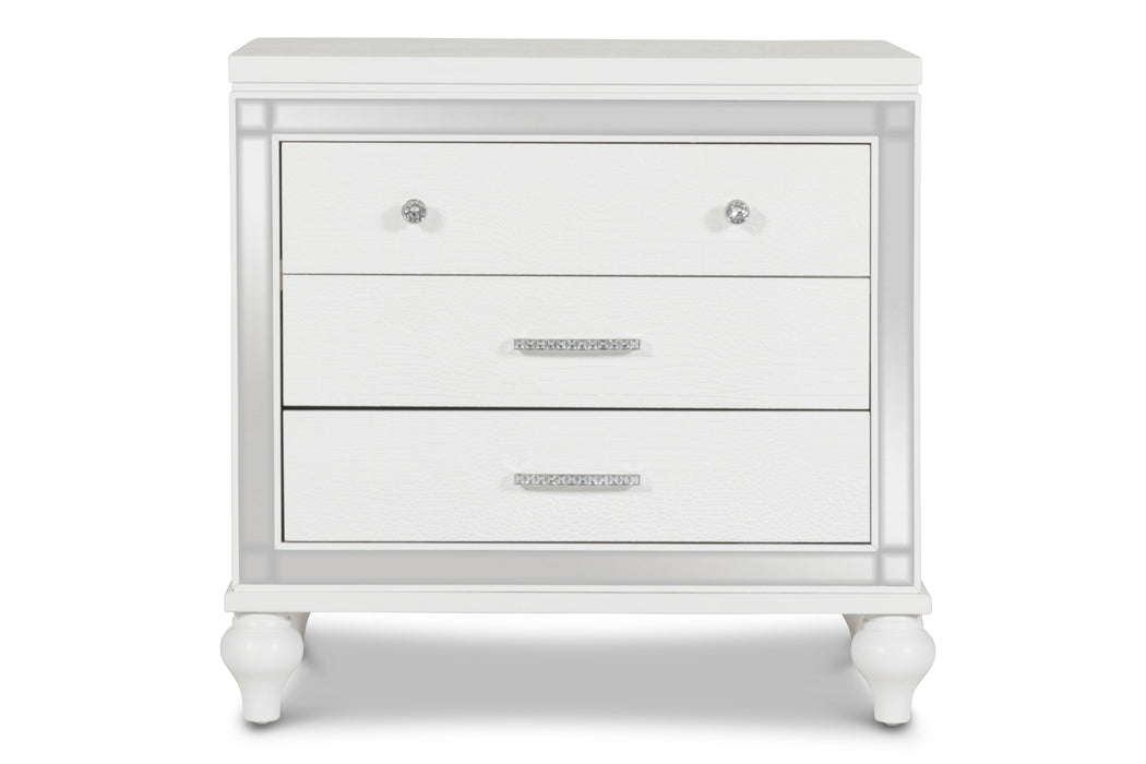 Valentino Nightstand-White