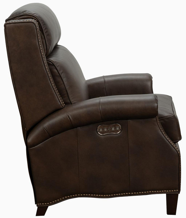 BarcaLounger Barrett Power Recliner with Power Head Rest in Ashford-walnut