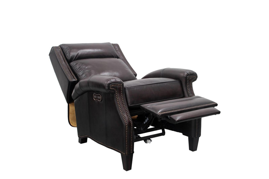 BarcaLounger Barrett Power Recliner with Power Head Rest in Stetson Coffee