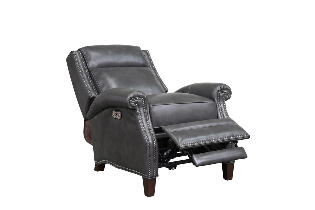 BarcaLounger Barrett Power Recliner with Power Head Rest in Wrenn Gray