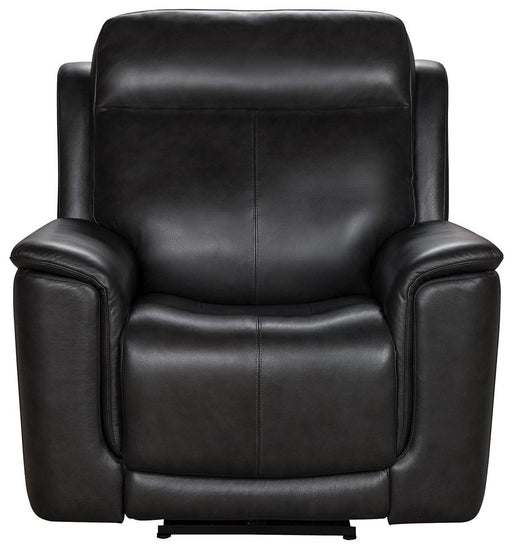 BarcaLounger Burbank Recliner w/ Power Headrest in Matteo-Smokey Gray image