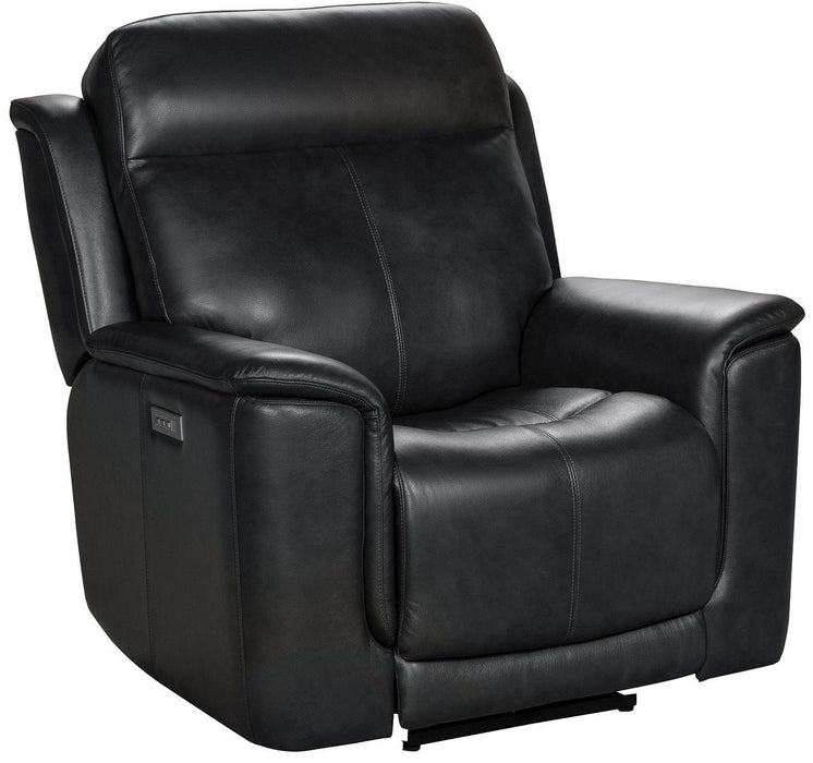 BarcaLounger Burbank Recliner w/ Power Headrest in Matteo-Smokey Gray