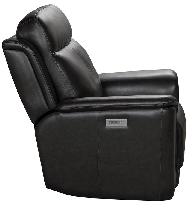 BarcaLounger Burbank Recliner w/ Power Headrest in Matteo-Smokey Gray