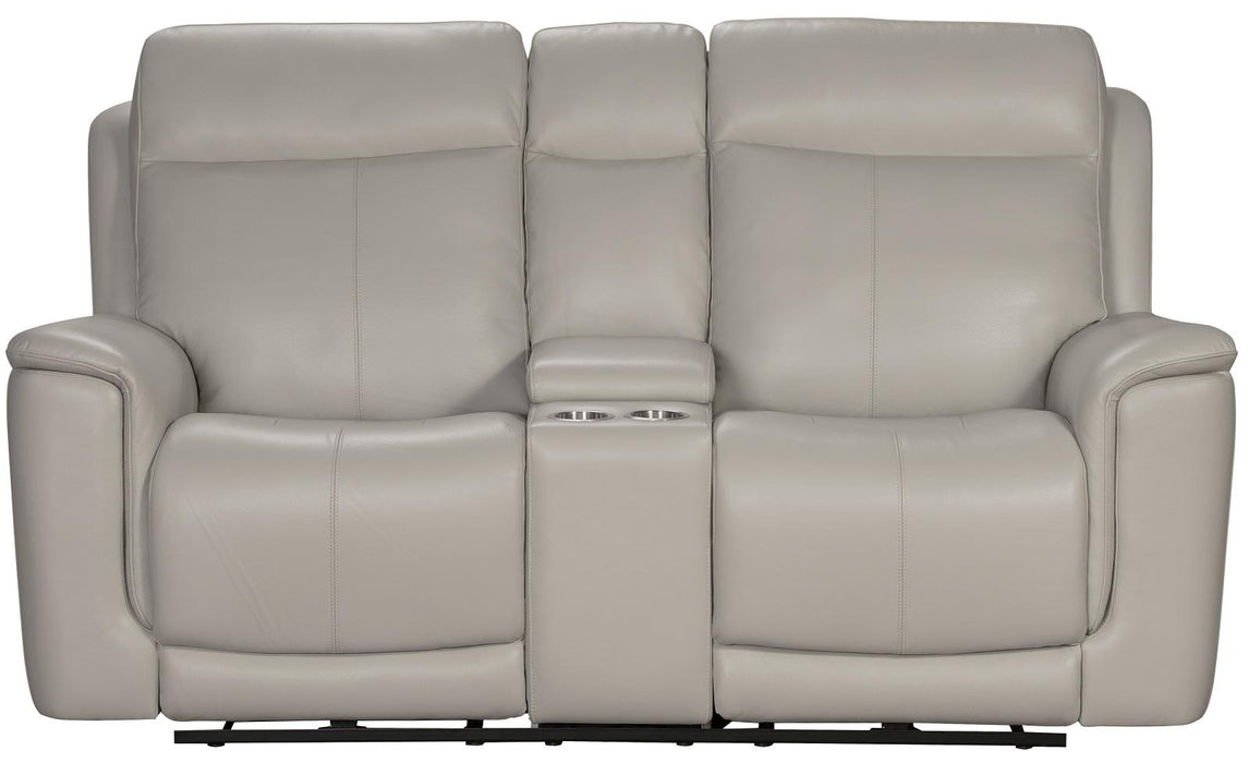 BarcaLounger Burbank Reclining Loveseat w/ Power Headrest in Laurel-Cream image