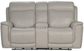 BarcaLounger Burbank Reclining Loveseat w/ Power Headrest in Laurel-Cream image