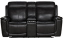 BarcaLounger Burbank Reclining Loveseat w/ Power Headrest in Matteo-Smokey Gray image