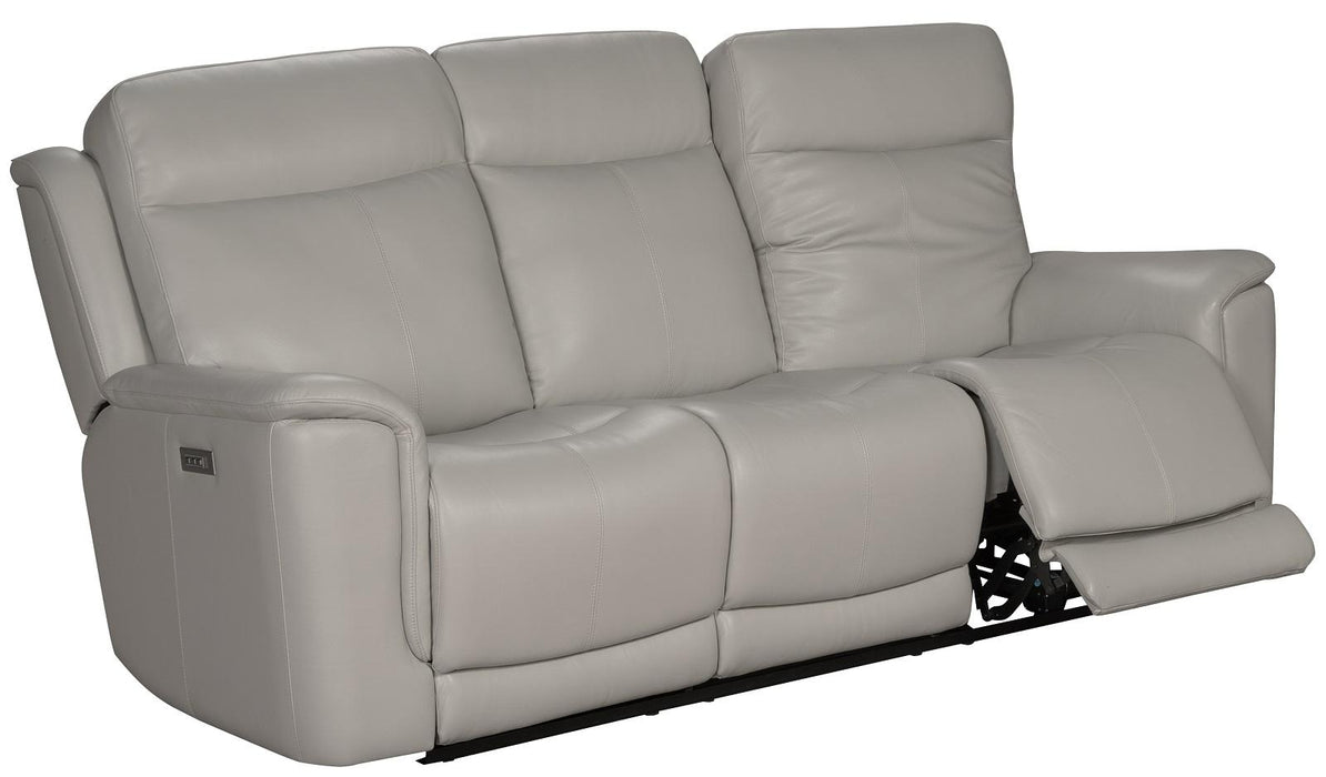 BarcaLounger Burbank Reclining Sofa w/ Power Headrest in Laurel-Cream