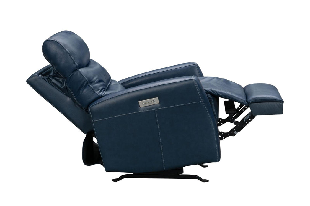 BarcaLounger Donavan Recliner w/ Power Headrest in Marco Navy Blue