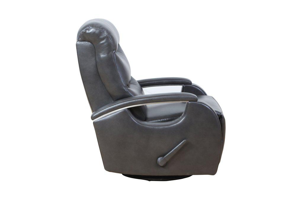 BarcaLounger Fallon Swivel Glider Recliner in Gray 8-3338