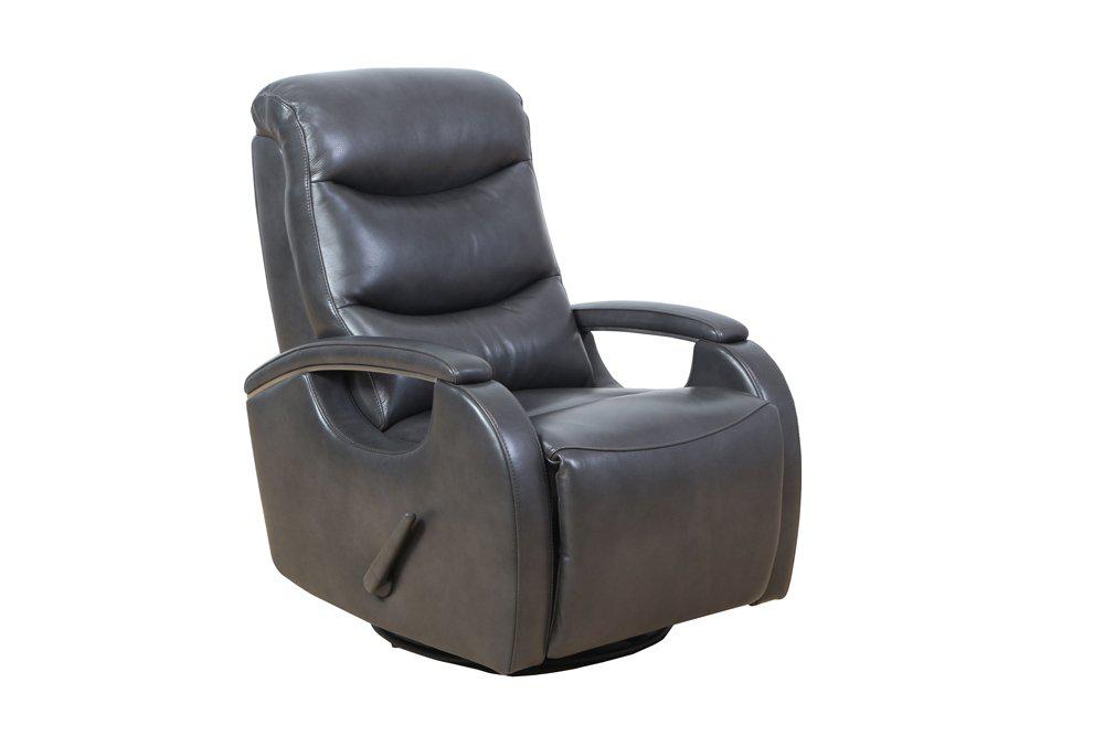 BarcaLounger Harvey Swivel Glider Recliner in Gray 8-4407